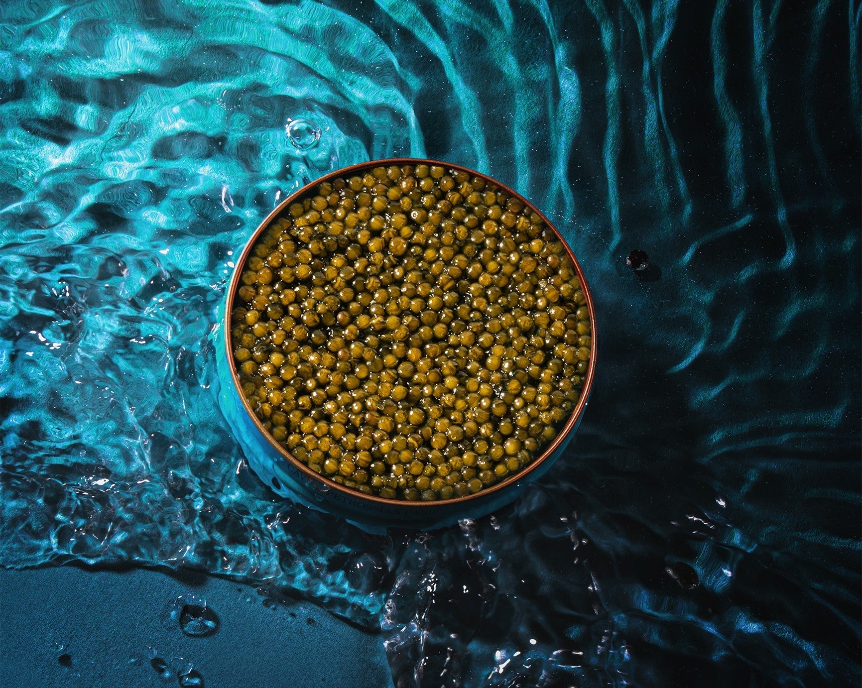 Bring beads of Petrossian Kaluga Huso Hybrid Caviar