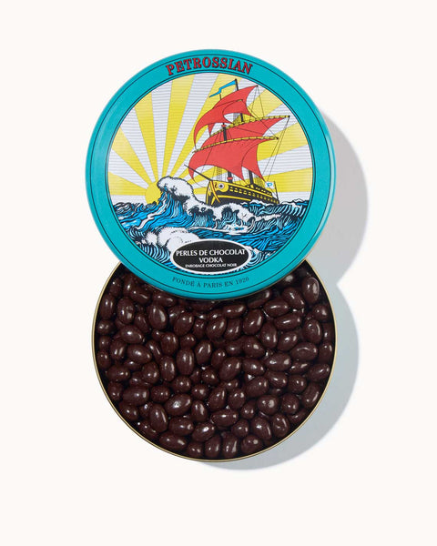 PETROSSIAN パールチョコレート　ウオッカ350g キャビアチョコレート Vodka Chocolate Pearls | Gourmet Gifts Online – Petrossian